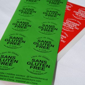 Sticker Sheets - Gluten with Excess Backer