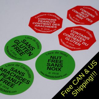 Stickers with free CAN and US shipping